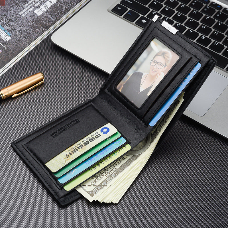 Wholesale men's wallets men's business Money Wallet Business Card Case