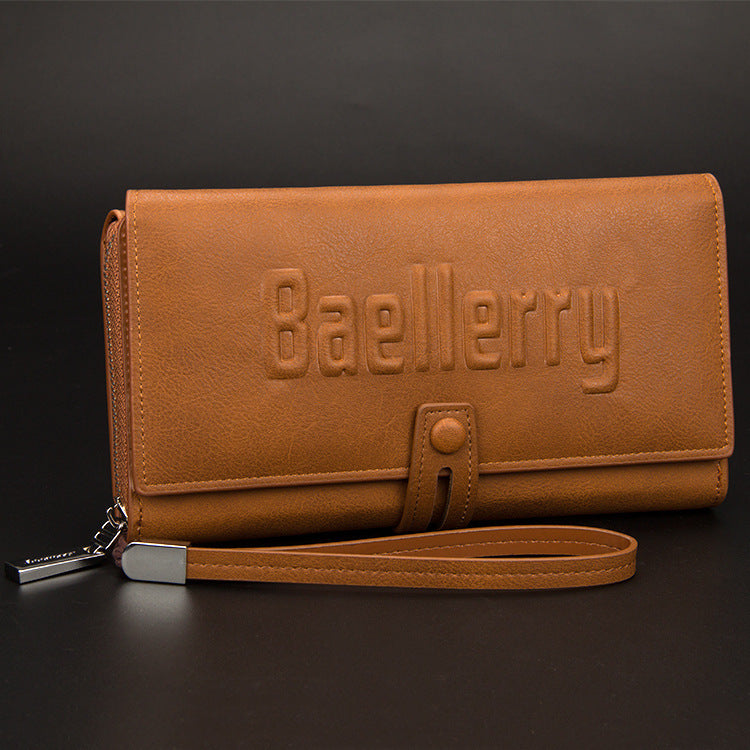 Baellerry Europe Multifunctional Men's Handbag & Long Wallet