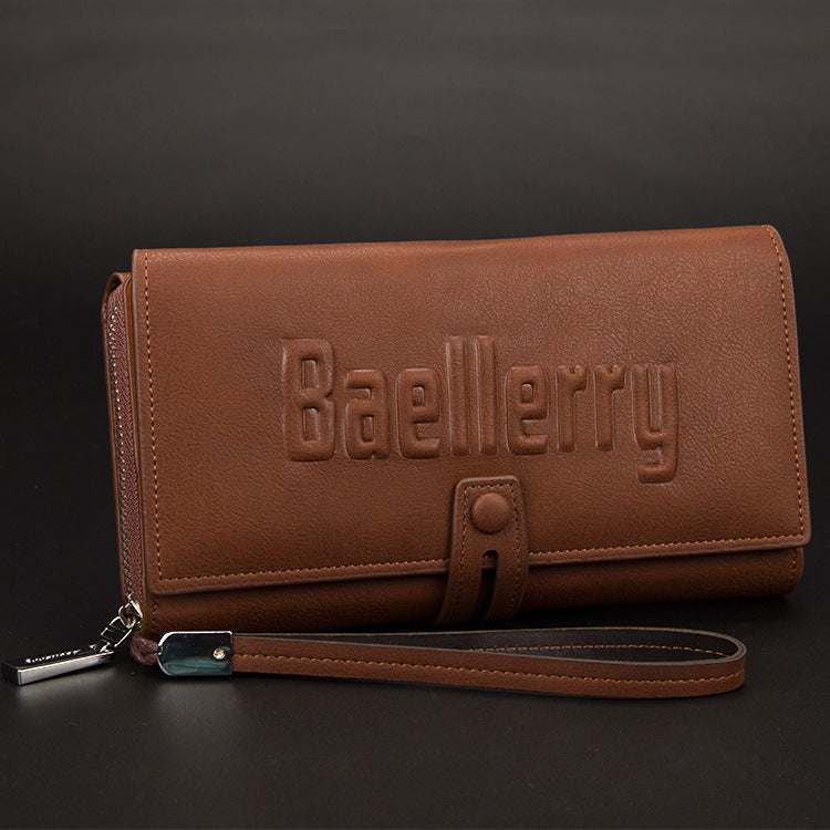 Baellerry Europe Multifunctional Men's Handbag & Long Wallet