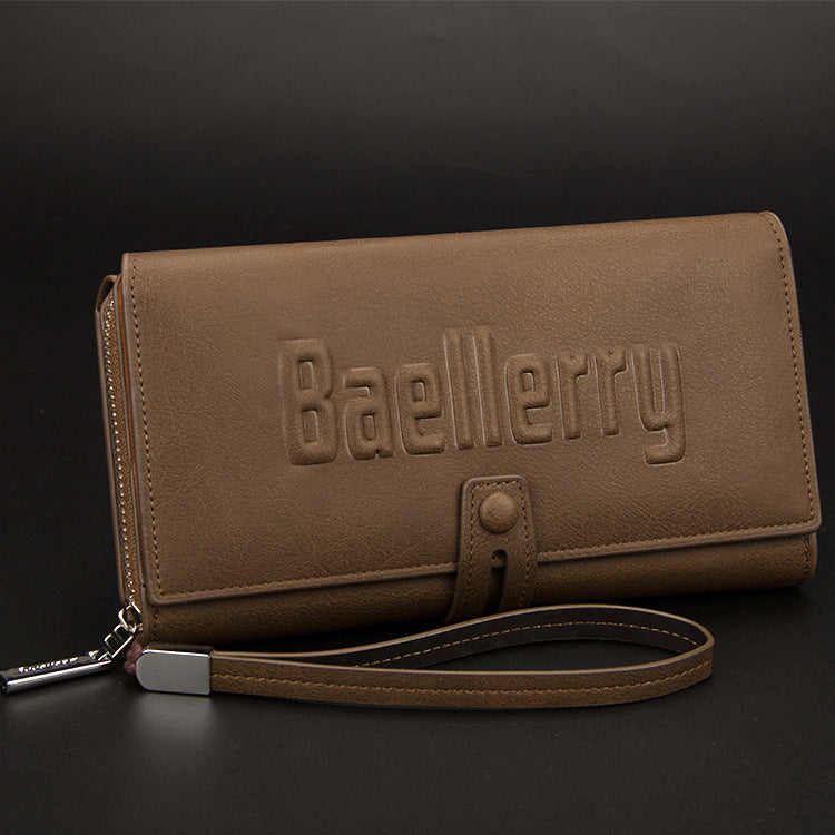 Baellerry Europe Multifunctional Men's Handbag & Long Wallet