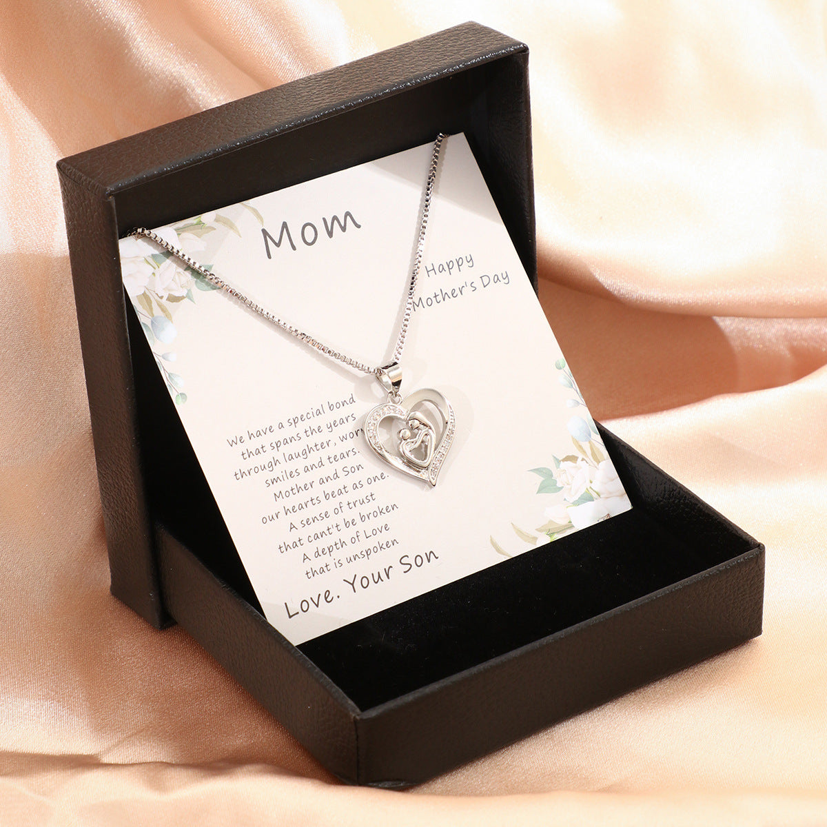 Mother's Day Love Necklace - Fine Jewelry Gift Box for Women