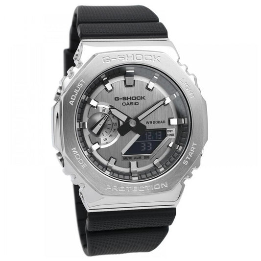 Casio G-Shock Metal Covered Analog Digital Resin Strap Quartz GM-2100-1A GM2100-1 200M Men's Watch