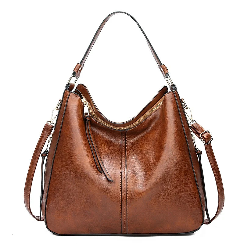 Vintage Leather Hobo Bag