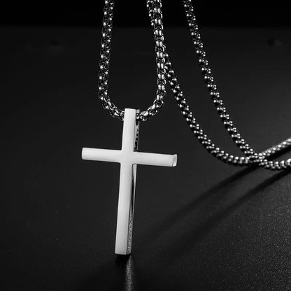 Stainless Steel Cross Pendant Necklace