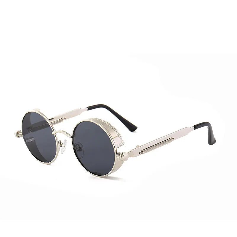 Steampunk Metal Round Sunglasses