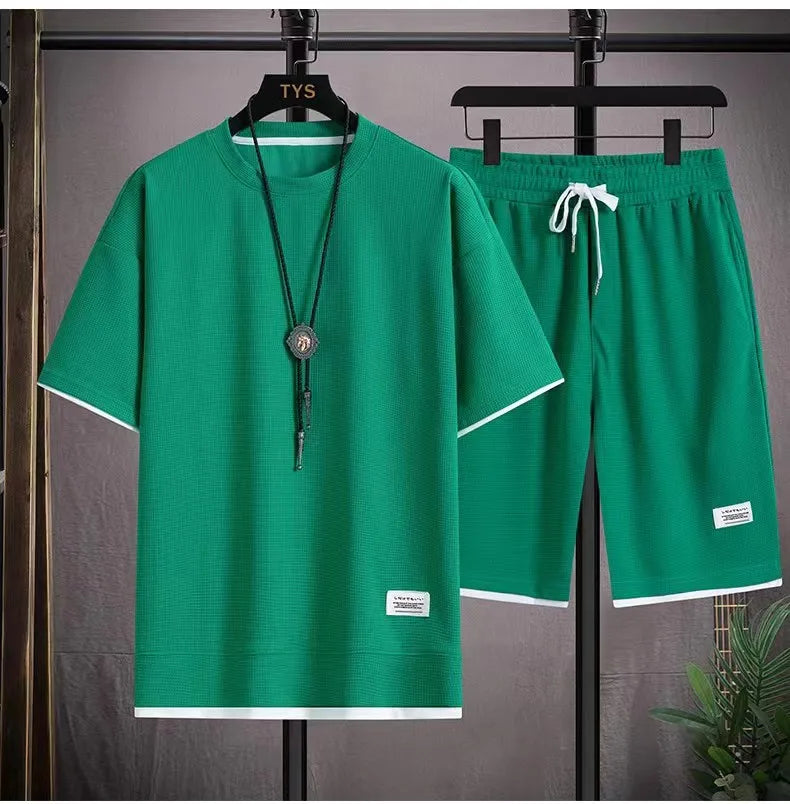 Men's Waffle Casual Summer Tracksuit