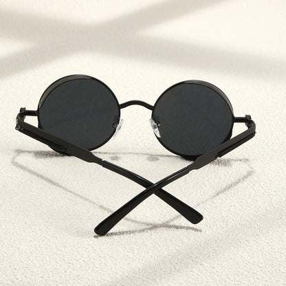 Steampunk Metal Round Sunglasses