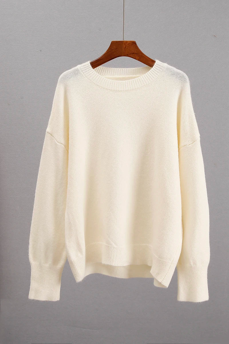 Beige Cozy Winter Pullover