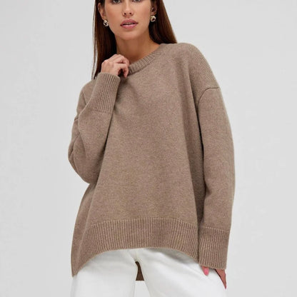 Beige Cozy Winter Pullover