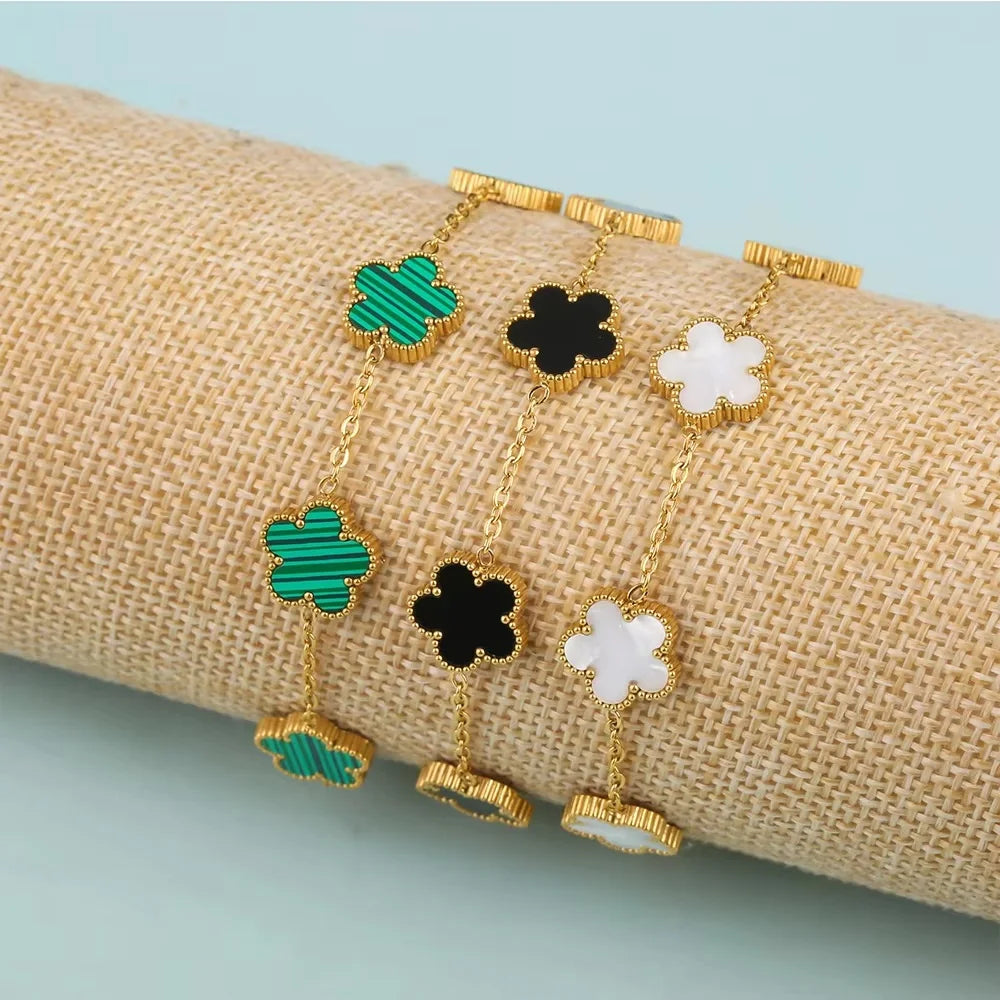 Enchanting Five Leaf Bracelet