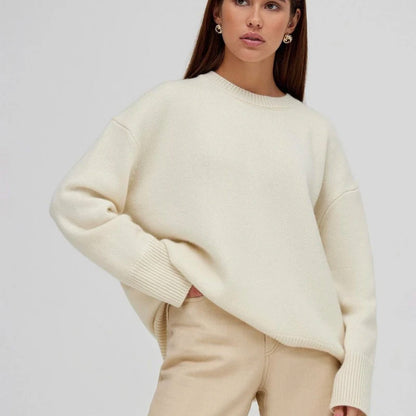 Beige Cozy Winter Pullover