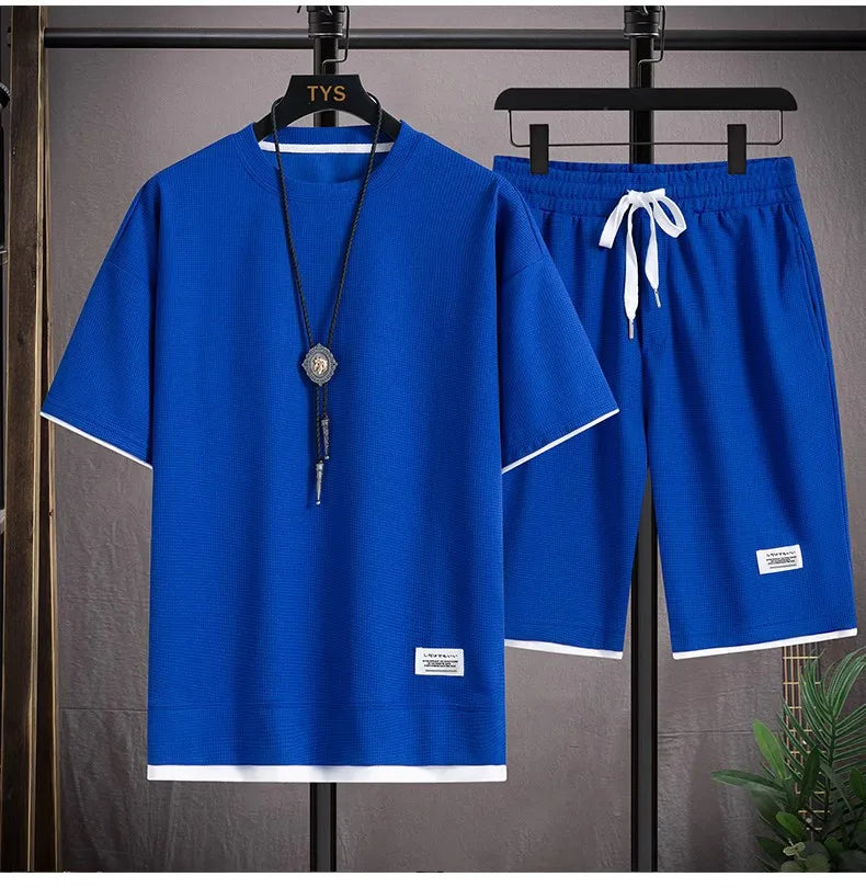 Men's Waffle Casual Summer Tracksuit