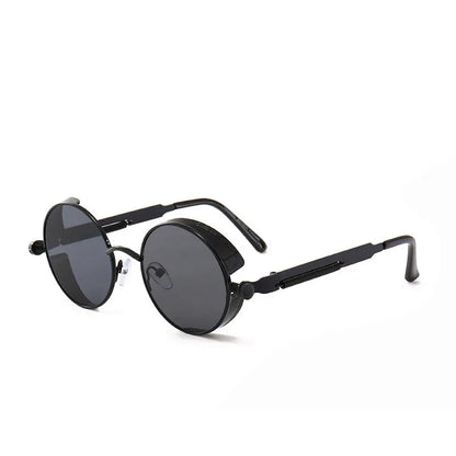 Steampunk Metal Round Sunglasses