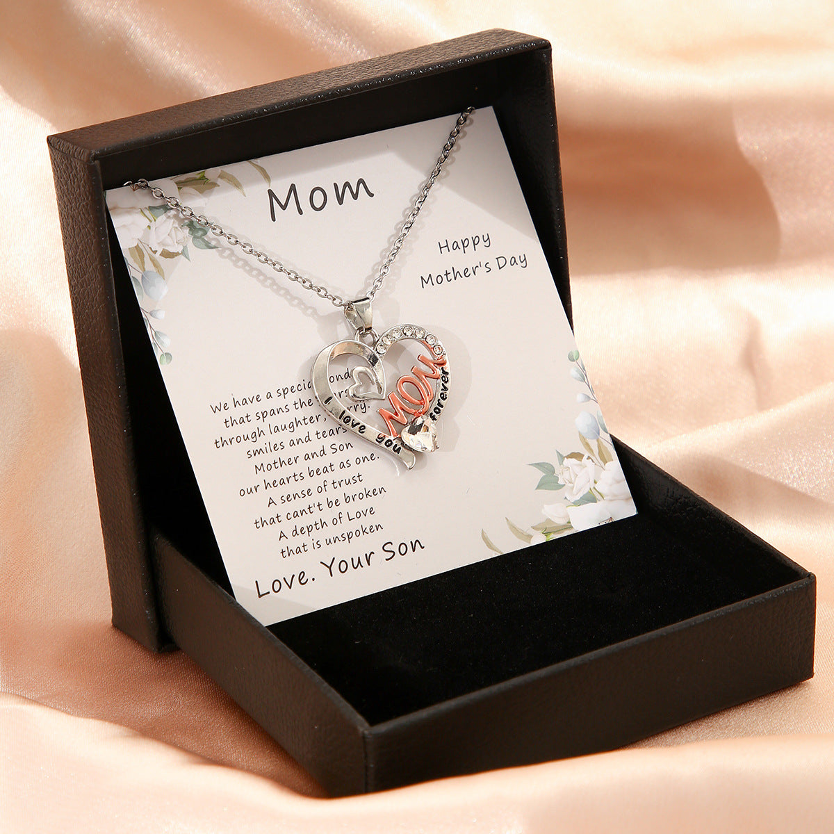 Mother's Day Love Necklace - Fine Jewelry Gift Box for Women